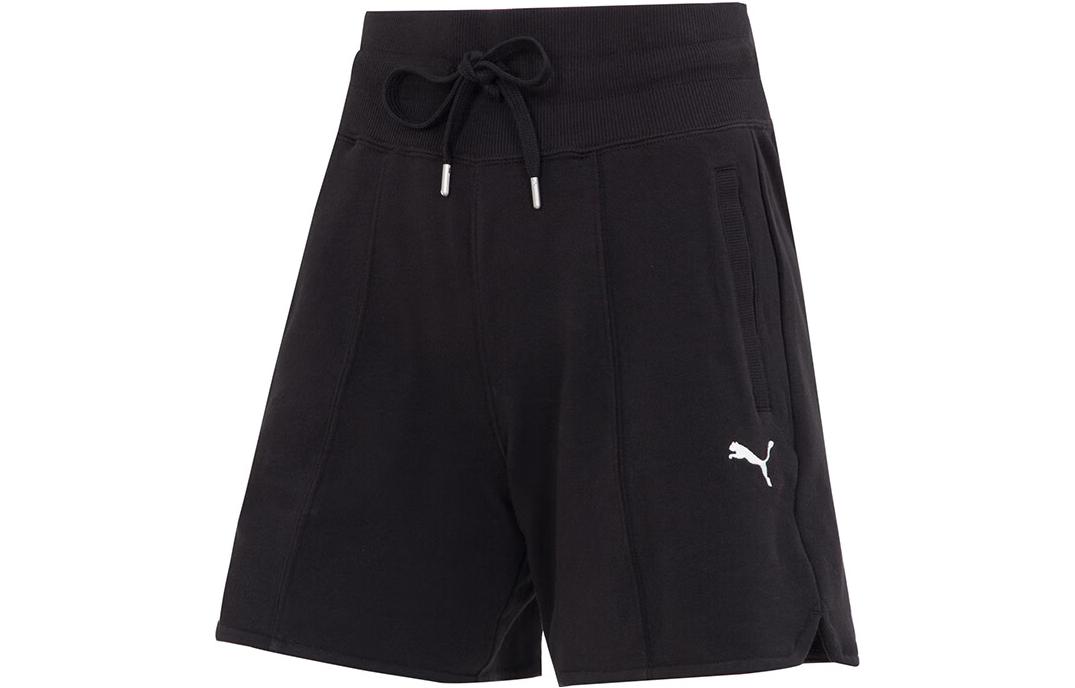 PUMA Sports Shorts Women s Black Moderate Tight Pants 676692-01 S
