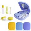 Fashion Colorful Lovely Travel with Mirror Mini Square Contact Lens Case Contact Lenses Box
