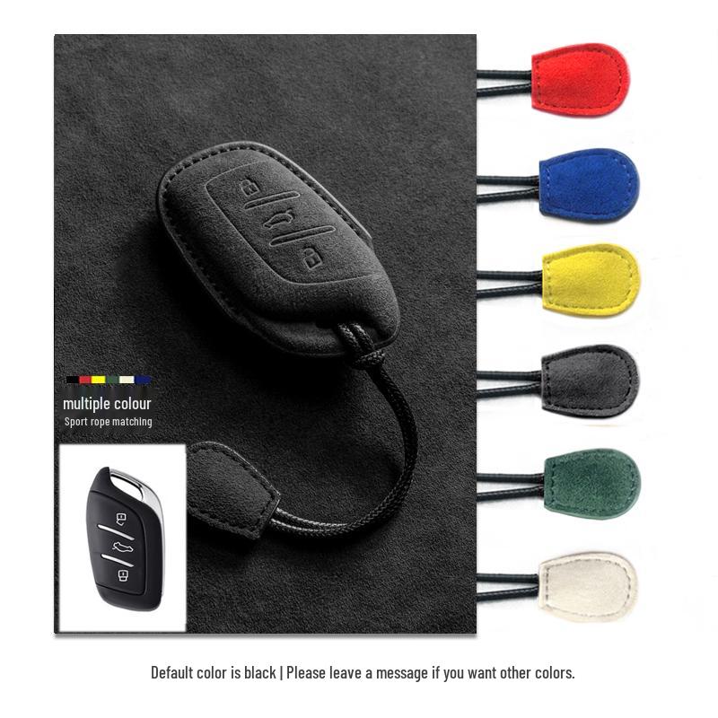 Roewe Key Case for RX5 eMAX, i5, RX8, i6, CLEVER – Suede Key Shell Holder