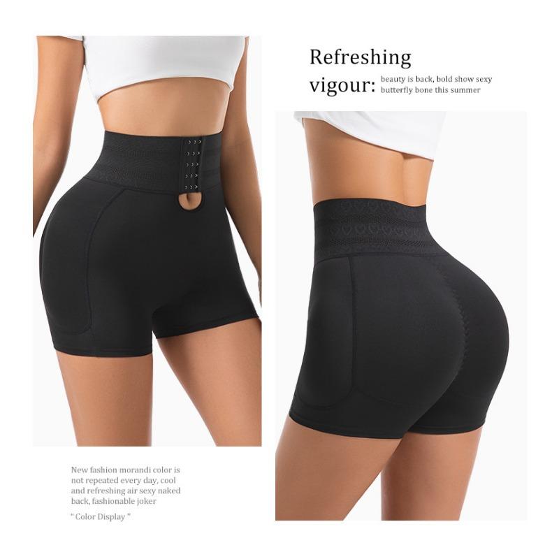 High Waist Tummy Control Butt Lifter Shaper Shorts With Hook Eye Closure