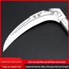 German Steel Serrated Sickle: Grass Cutting & Corn Harvesting Knife for Outdoor Weeding and Agriculture