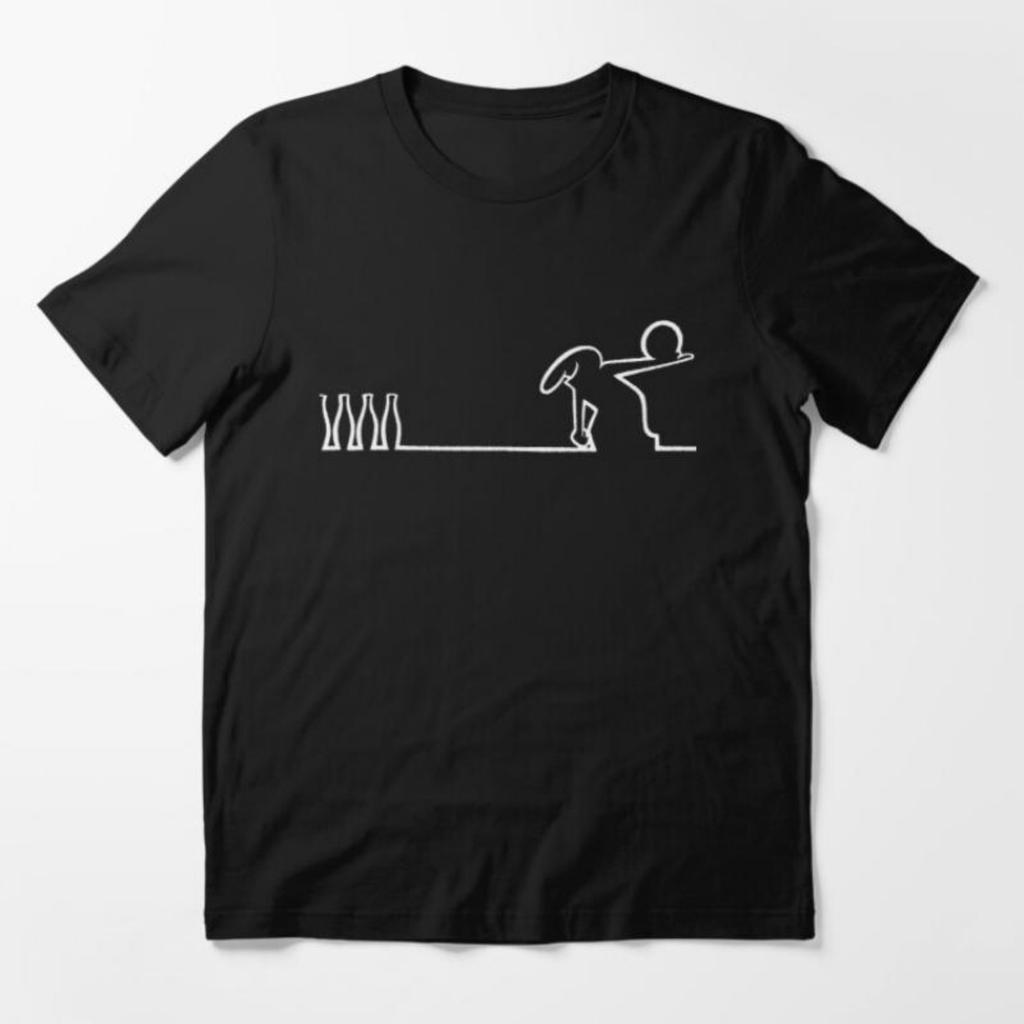 La Linea The Line Osvaldo Cavandoli TV TShirts Distinctive Play Bowling Men Women Hipster Tees Casual Streetwear Man Clothing