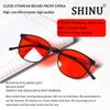 Shinu Blue Light Blocking Glasses Red Lenses Glasses For Digital Screens Red Lens Help Better Sleep Women Glasses Frame