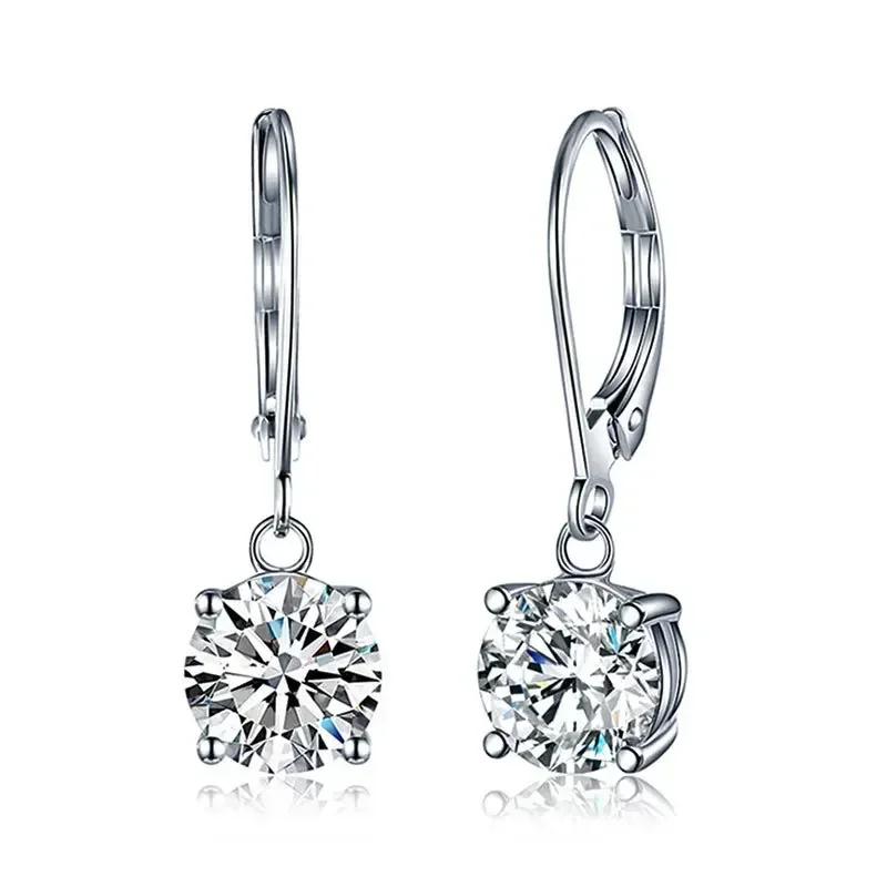 Luxury, High-End, Gorgeous Party, Water Droplet Zircon Earrings, Bride'S Wedding, Eternal And Dazzling Jewelry, Headwear
