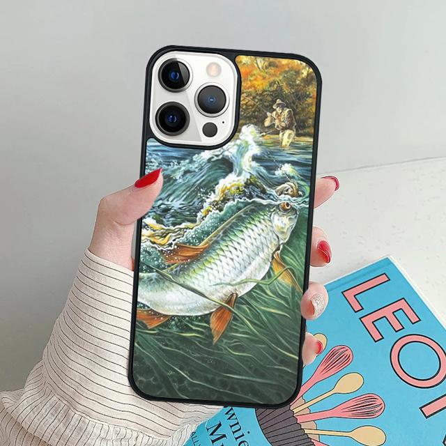 Trout Fishing phone Case Cover For iPhone 17 Air 16 15 14 Plus Apple 11 12 13 Pro Max coque