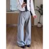 Men's Retro Striped Wide-Leg Summer Pants - Loose, Casual Floor-Length Style