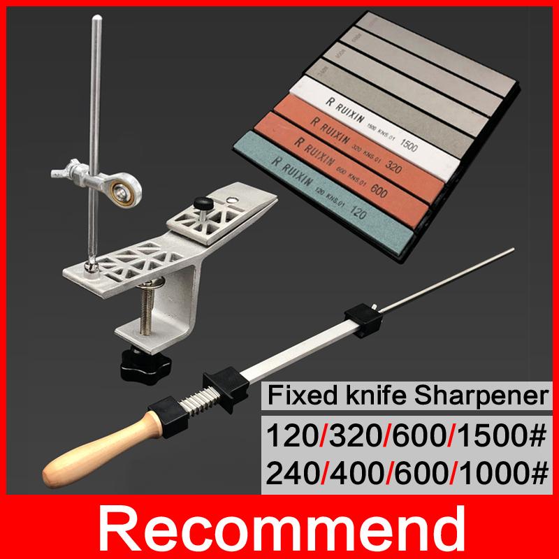 GT2001 Fixed Knife Sharpener Professional Angle Sharpeners DIY Woodwork Grinding System Diamond Grit 120-10000# With Polishing
