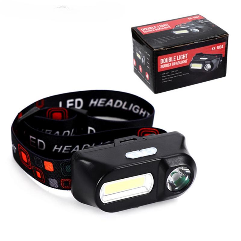 1Pz Faro anteriore multifunzionale con ricarica tramite porta USB faro di emergenza per esterni luce da pesca