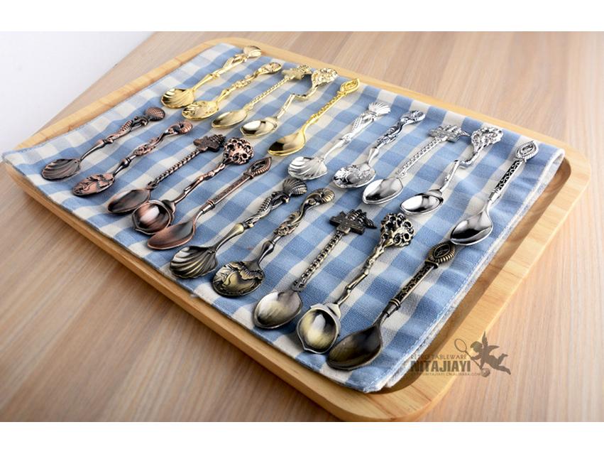 Western Cutlery 5-Piece Colored Coffee & Dessert Spoon Set