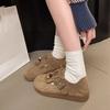 New Autumn Versatile Platform Beaded Tassel Boken Beanie Shoes Single Shoes All-inclusive Boken Shoes Women