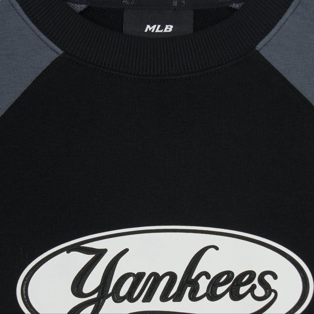 New MLB Preppy Style Collection New York Yankees Sweatshirt Unisex Black 3AMTV0251-50BKS