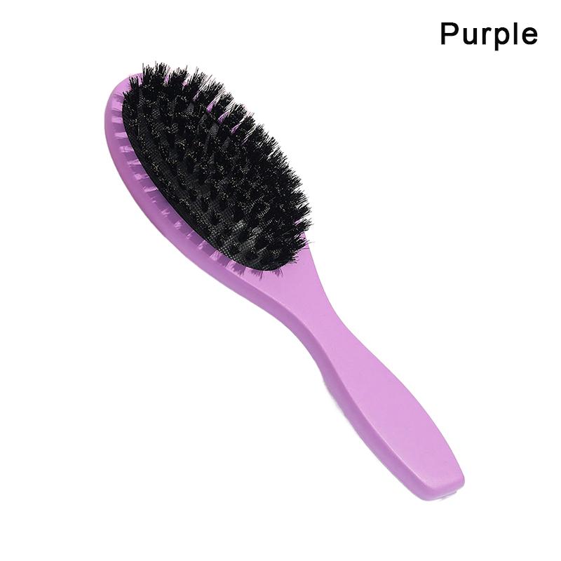 Bartbürste mit Wildschweinborsten, Airbag-Kamm, Reinigungsbürste mit Lotusholzgriff, Friseur-Unisex, antistatisch, Haar-Styling-Werkzeuge, Salon