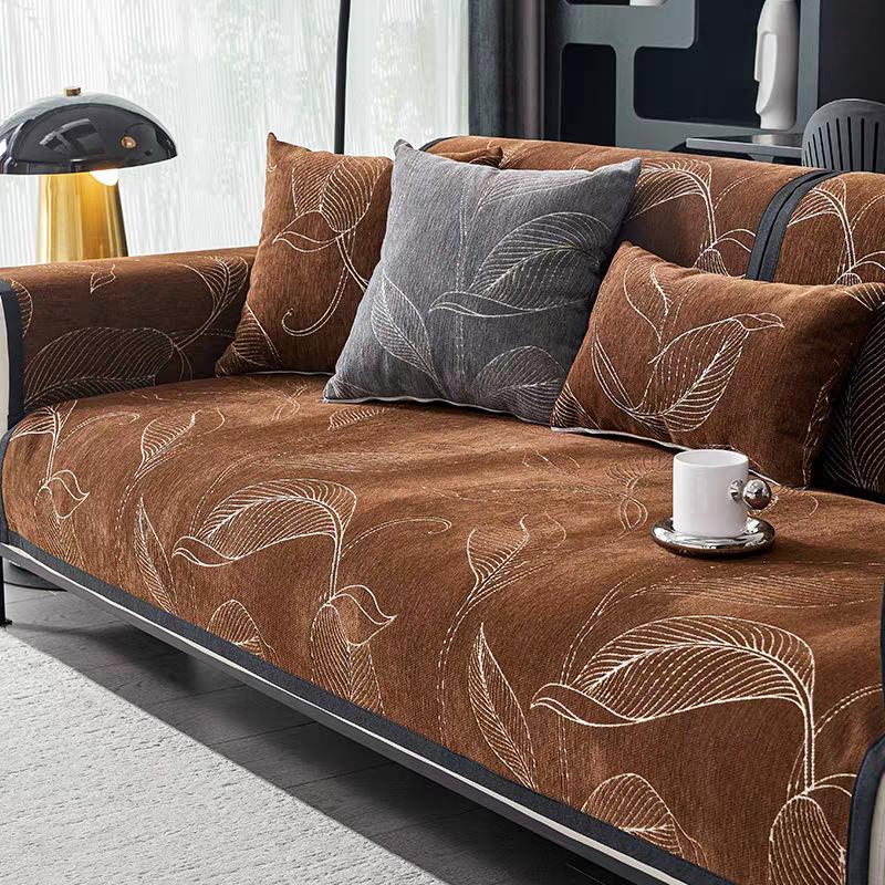 Sofa Cushion Light Luxury Chenille Four-season Universal Seat Cushion High-end Simple Non-slip Sofa Towel