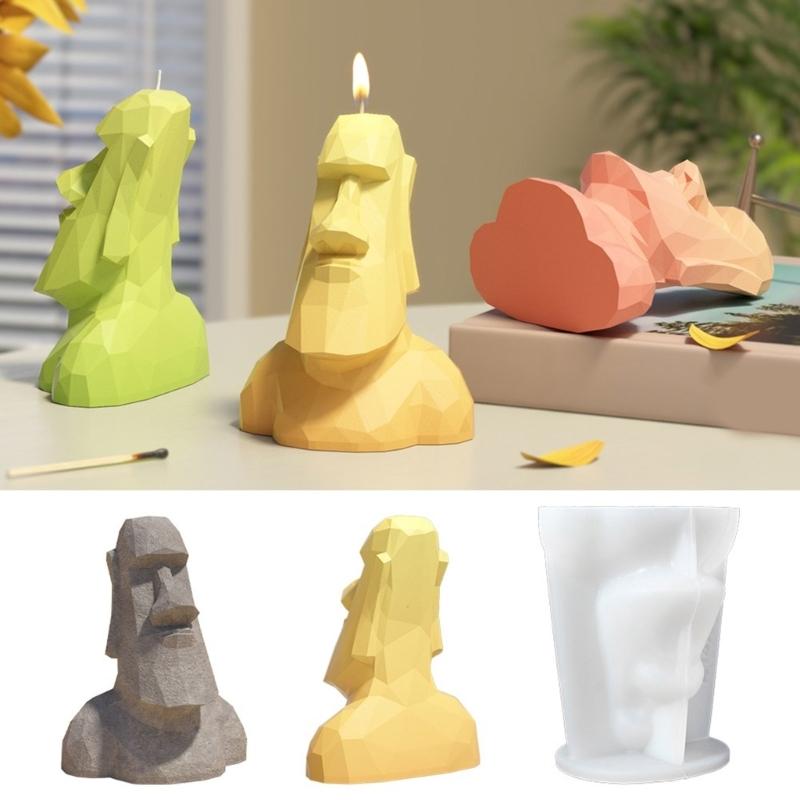 3D Art Statue Silicone Candle Molds for Candle Soap Gypsum Decoration Epoxy Resin Silicone Molds Fondant Silicone Molds