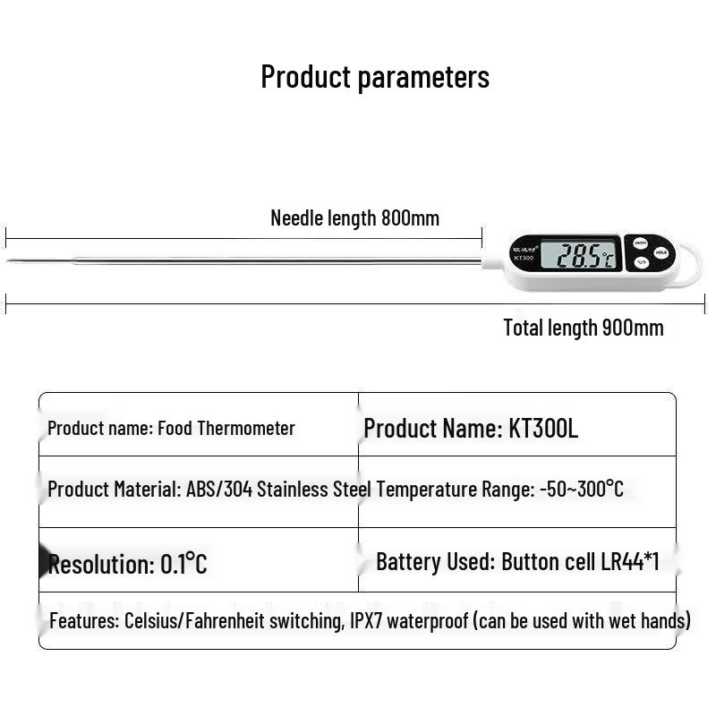 BODFU HC Ultra-Long Probe Food Thermometer