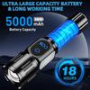 2026 New Waterproof LED Flashlight, Powerful USB Type-C Rechargeable  Flashlights with Magnet, Side Light, 9 Modes for Home Outdoor Emergency