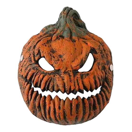 Haunted House Lighting Accessories Halloween Pumpkin Head Light Cover Mask, 3D Scary Face Lamp Nighttime Photo Booth Decor Shade for Porch Garage,