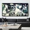 Picasso's Famous Guernica Painting Picture Canvas Painting Poster Reproduction Living Room Decoration Wall Classical Art Picture