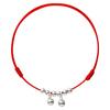 Bell Anklet for Women, Red String with Bells That Make a Sound, Water Tone, Sexy and Simple, Silver, Ancient Style, Student Style, Handmade Weaving