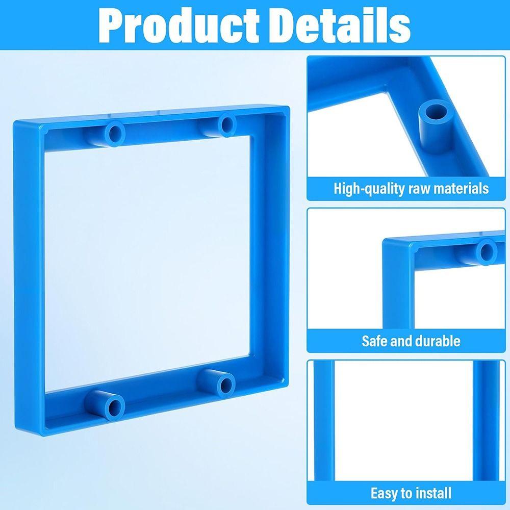1/2 Inch Depth Outlet Extender Double Gang Universal Electrical Box Extender Wall Mount Light Switch Extender