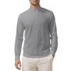 Men's Loose Linen Solid Color Long Sleeved Stand Up Collar Top Men's Casual Shirt