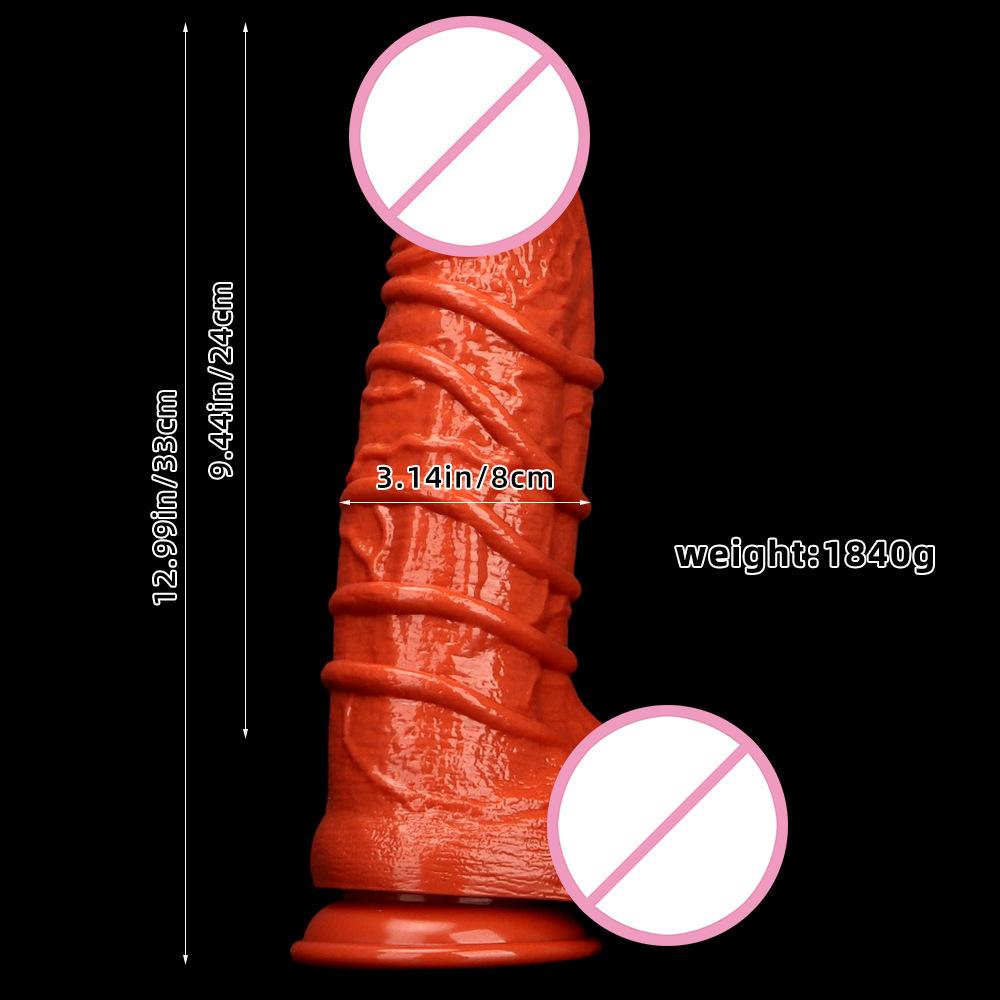 Super Large Super Long Thick Imitation Real and Fake Large Male Genitalia with Super Large Anal Plug