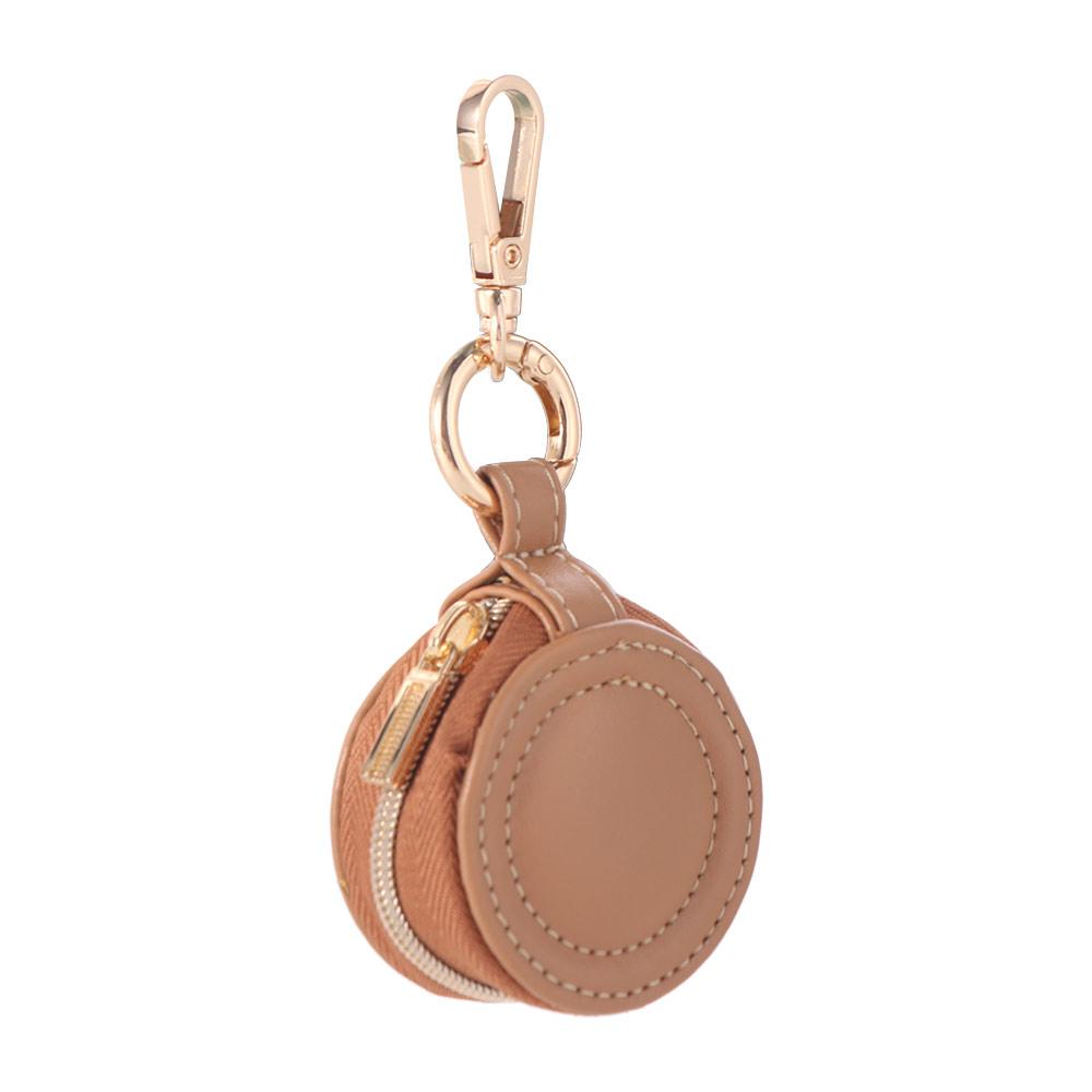 Mini Storage Case With Keychain Necklace Ring Jewelry Box Portable Jewelry Storage Bag  Women
