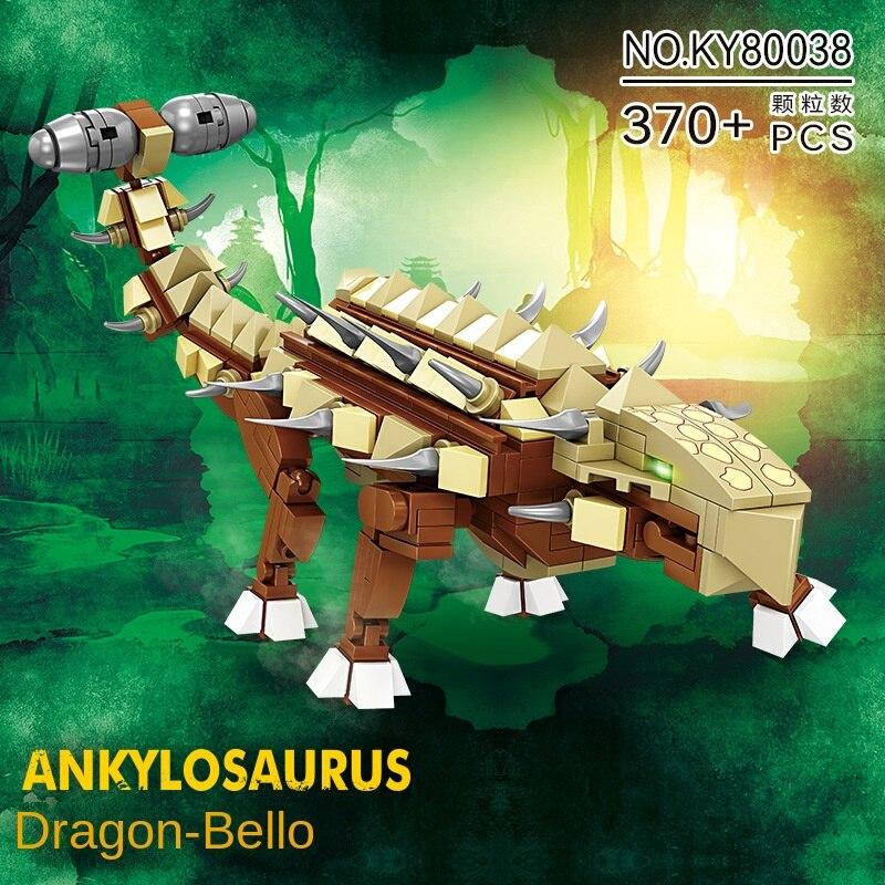 

KAZI мир динозавров, собранные строительные блоки, модель животного, детские строительные блоки, развивающая игрушка, подарок для мальчика