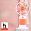 Cartoon Fruit Flower Portable Desktop Lazy Fan Mobile Phone Stand Multi Use Handheld Small Fan Student Charging Edition