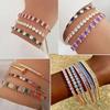 Adjustable Crystal Tennis Bracelets for Women Men Colorful Zircon Folding Buckle Chain Bangle On Hand Party Sexy  Jewelry