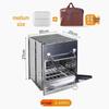 Portable Stainless Steel Camping Grill & Wood Stove