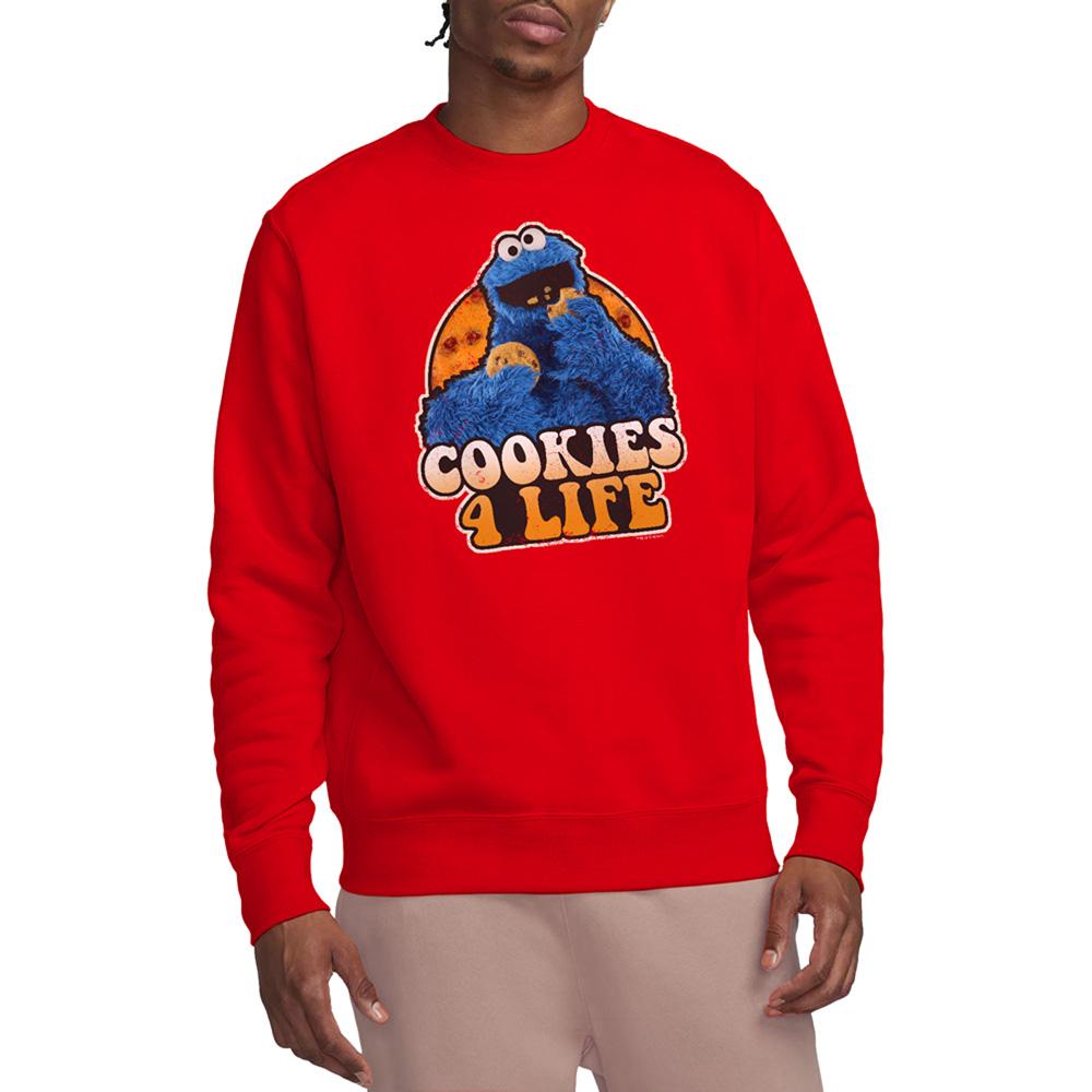 Sesame Street Unisex Adult Cookies 4 Life Sweatshirt