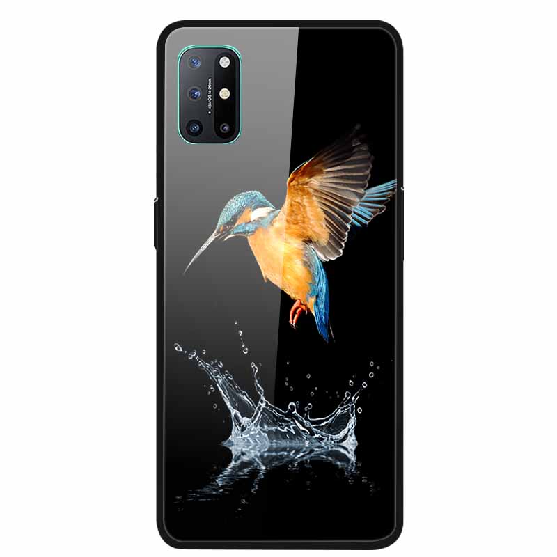 For OnePlus 8T Cases 8 Fashion Tempered Glass Hard Back Covers for Oneplus 8 Phone Cases Soft Bumper Fundas Oneplus8 8 T