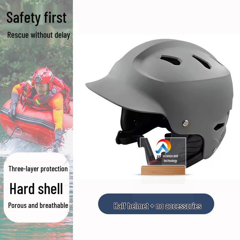 Marine Safety Helmet: Breathable, Impact-Resistant Full Face Protection for Water Sports and Flood Area Rescue.