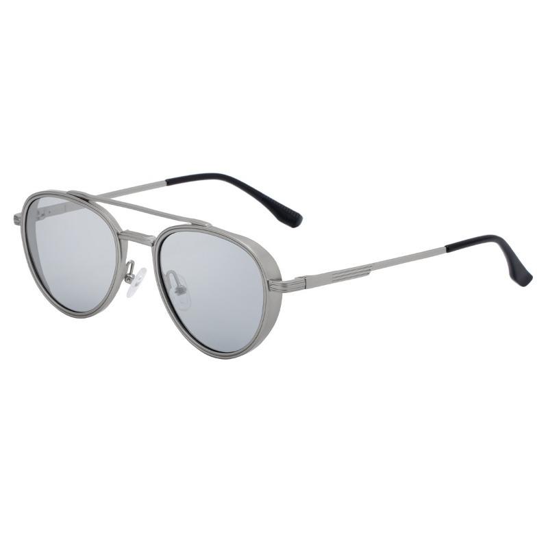 Non-polarized Classic Retro Double Bridge Round Sunglasses for Men Women Driving Sunglasses