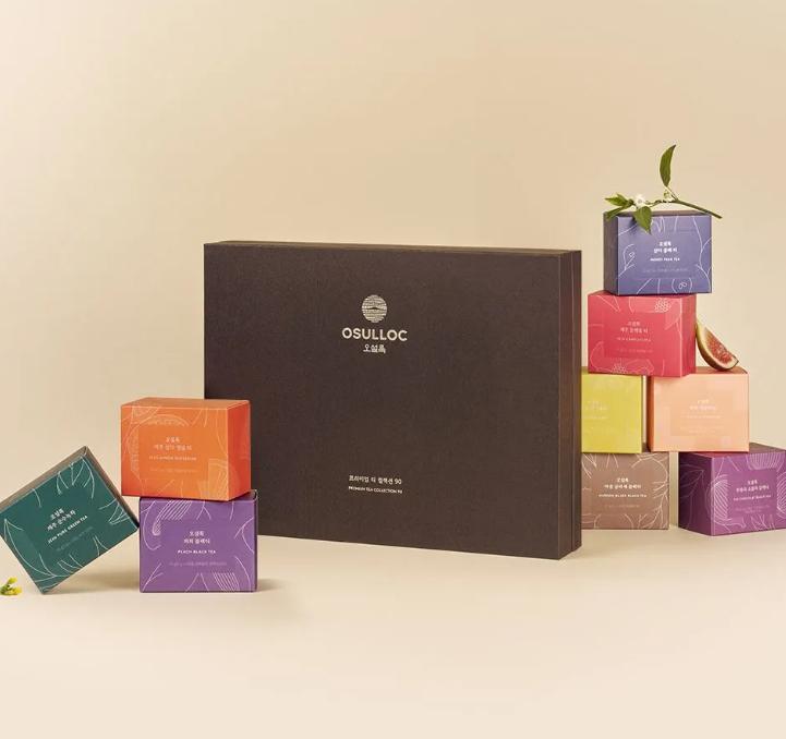 Osulloc Premium Tee-Kollektion – 9 Sorten, 90 einzeln verpackte Teebeutel