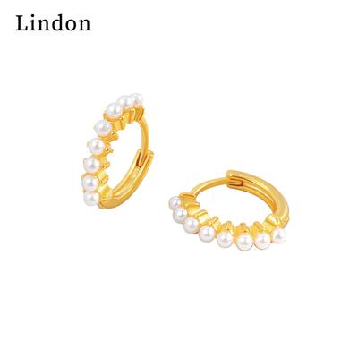 Lindon Kupferlegierung synthetische Perlenohrringe Tropfenohrringe für Frauen Hochzeit Party Geschenke