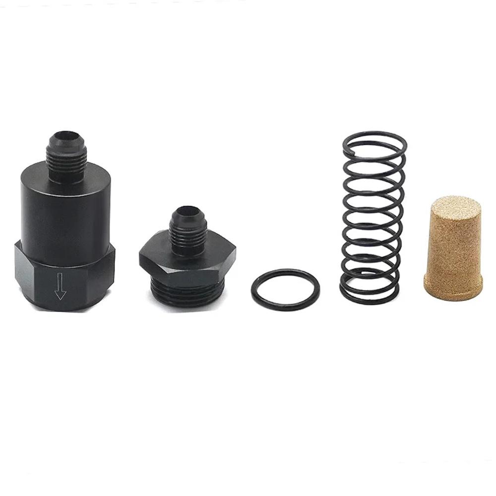 Aluminum Black 6AN Inline Fuel Filter 30 Micron