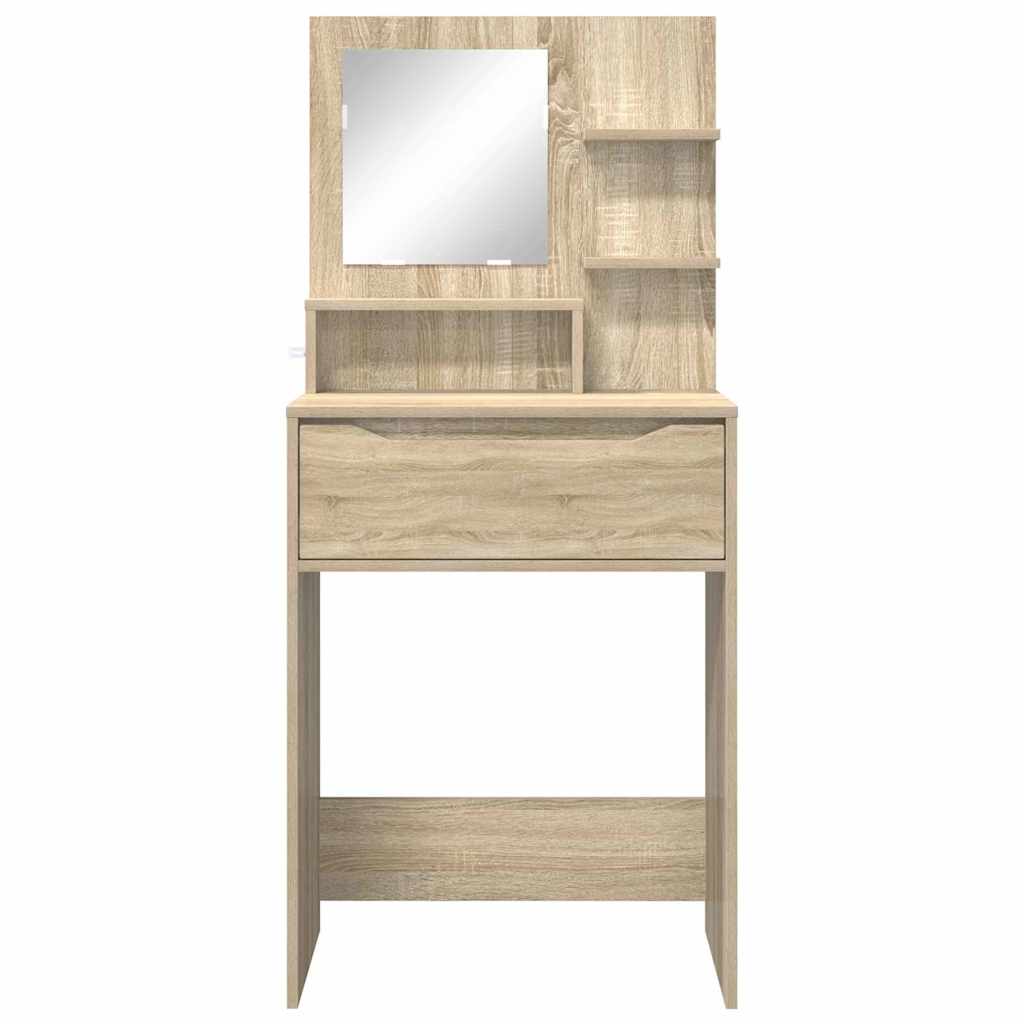 Bedroom Dressing Table Sonoma Oak 80 x 39.6 x 135 cm