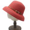 Simple Foldable Travel Vacation Sun Protection Beach Bucket Hat Straw Hat Women's Summer Big Brim Sun Hat