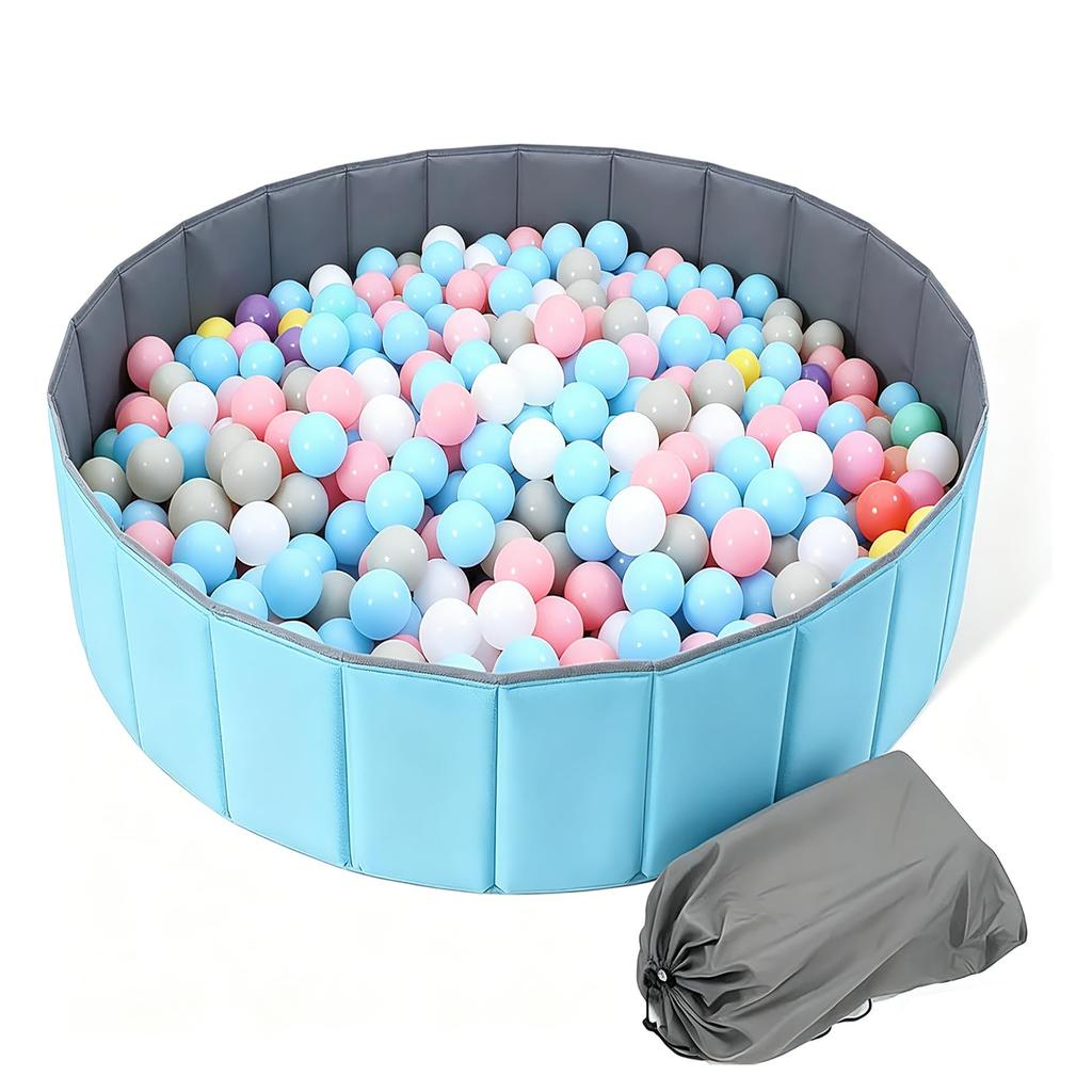 Foldable Ball Pit Kids Playpen 120x30cm (Balls Not Included) Ideal for Children and Pets (Dogs & Cats), Thick, IndoorOutdoor Use, Portable Pet Fence,