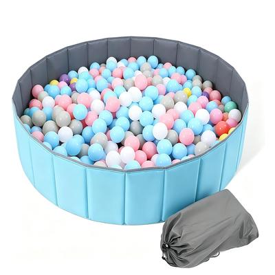 Foldable Ball Pit Kids Playpen 120x30cm (Balls Not Included) Ideal for Children and Pets (Dogs & Cats), Thick, IndoorOutdoor Use, Portable Pet Fence,