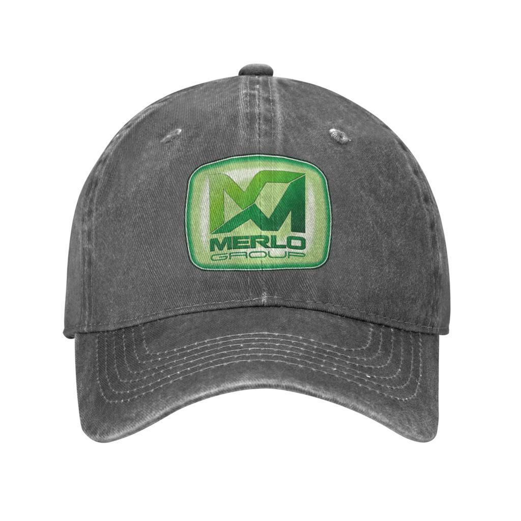 Merlo Logo Denim Cap Casual Baseball Caps Adjustable Hat Summer Unisex Baseball Hats
