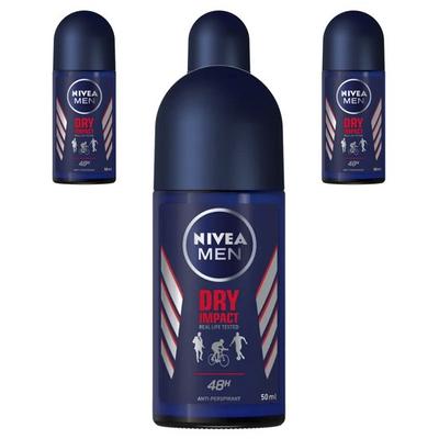 Dry Impact 48H Roll-On deodorant, 4 jednotky, 50 ml