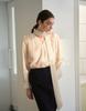 GIEMAR Shining Tie Blouse Ivory