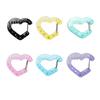 Gradient Color Acrylic Heart Keychain Style Fashion Accessory Lightweight Sturdy Decorative Charm For Bags And Room Decors