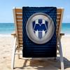 Monter-rey Football Crest Art Printed Beach Towel, Super Soft Microfiber, Perfect Gift Birthday, for Pool, Beach, Travel, for family and friends