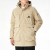Adidas Down Jackets Men's Khaki Hooded Moderate Other GN9837