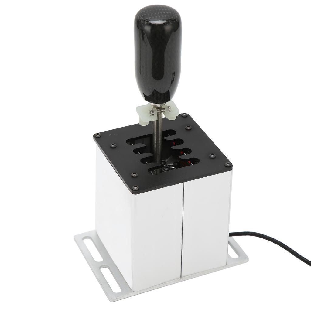 USB Simulator Shifter 7 Plus R Racing Game H Shifter with Carbon Fiber Grip for Logitech G29 G27 G25