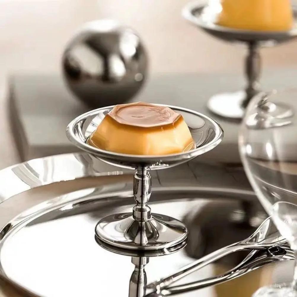 Creativity 304 Stainless Steel Ice Cream Cup Stainless Steel Dessert Bowl Vintage Pudding Ice Cake Cups Home Decoration